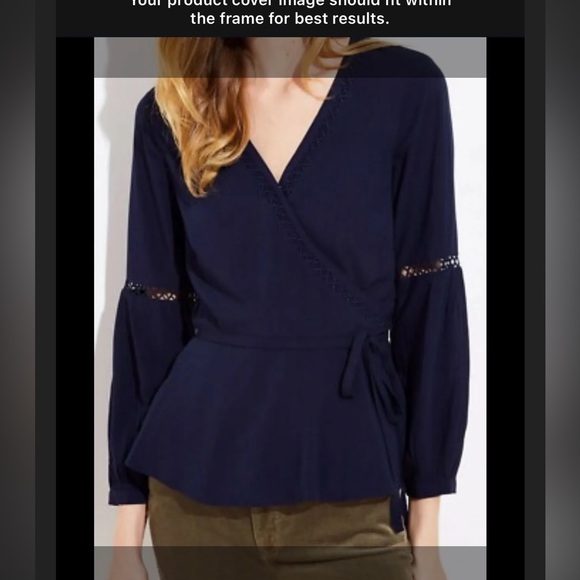 LOFT Tops - Ann Taylor loft sz 22 wrap peplum shirt 1075